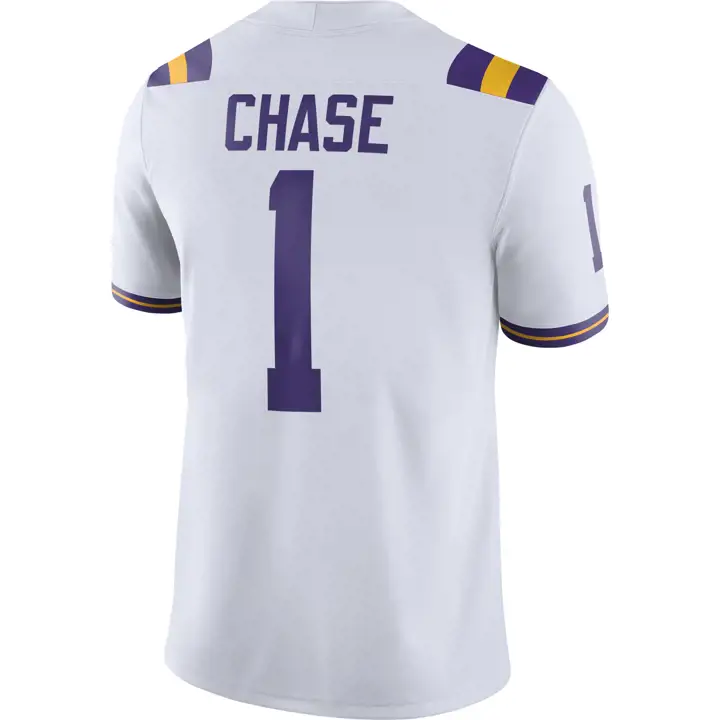 Maillot de match L.S.U. NCAA Joueur Chase pur