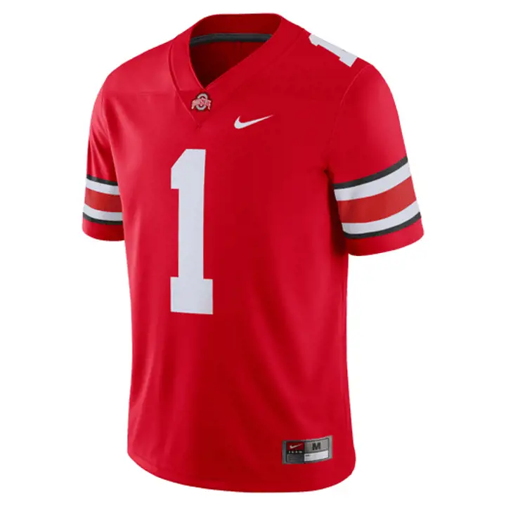 Maillot de joueur Ohio State Buckeyes NCAA Fields rouge