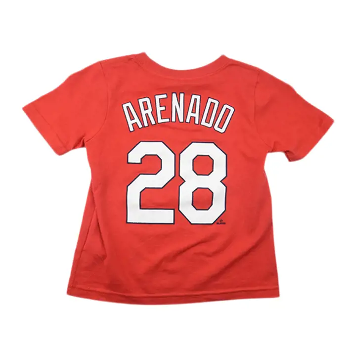 T-shirt joueur STL CARDS MLB Enfant N&N Nolan Arenado rouge