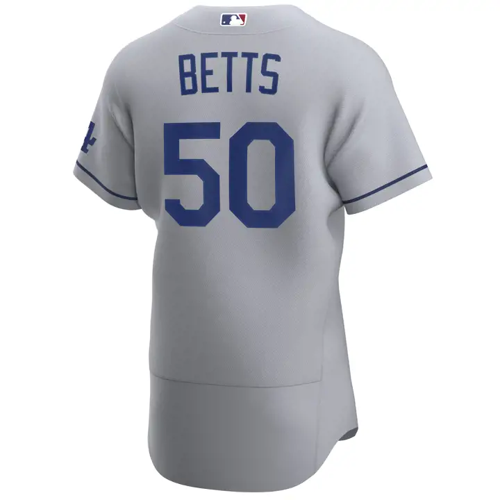 Maillot authentique DODGERS MLB Nike On Field Mookie Betts gris