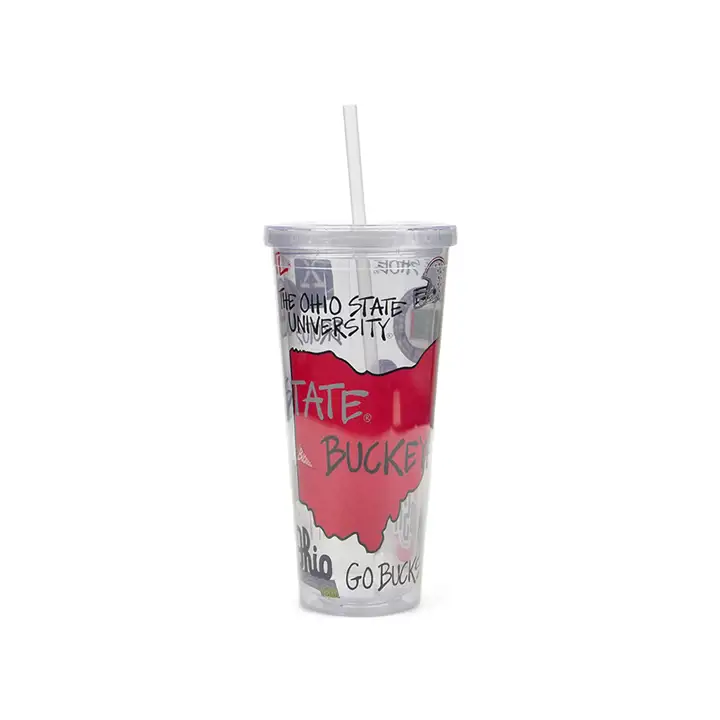 Gobelet local Ohio State Buckeyes avec couvercle