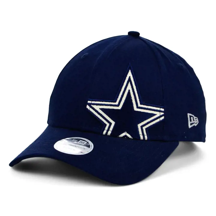 Dallas Cowboys NFL Wmns Glitter Crop 9FORTY bleu marine
