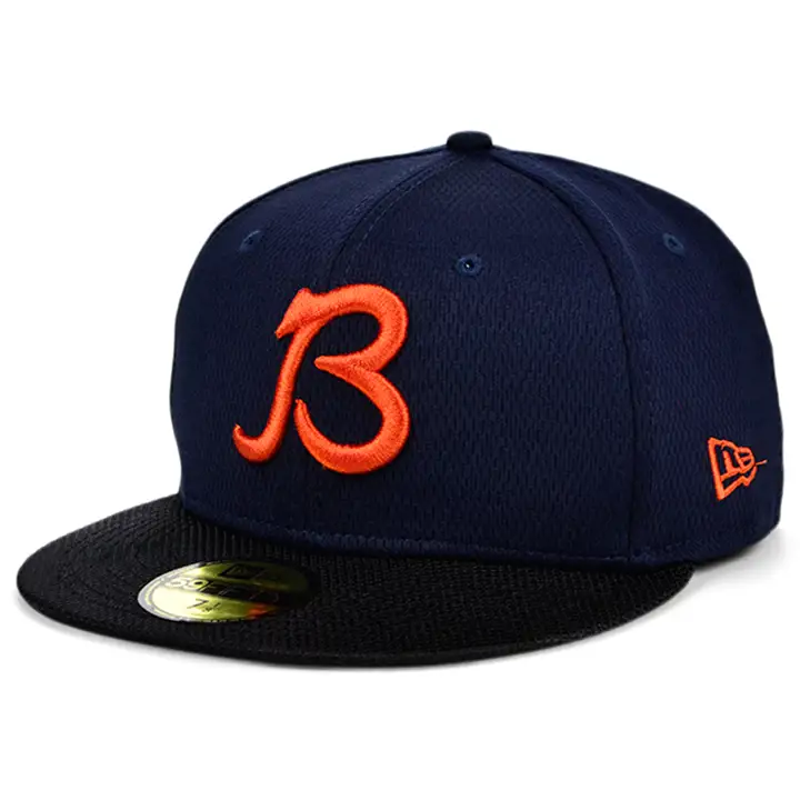 Chicago Bears 21 NFL OF Sideline RD 59FIFTY BEAR NAVY/BLK