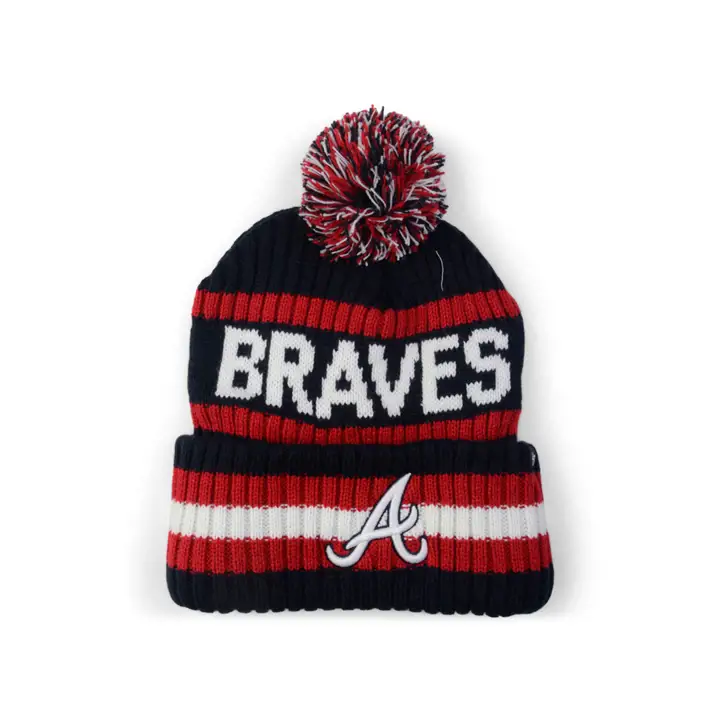 Bonnet tricoté MLB '47 Bering Atlanta Braves bleu marine