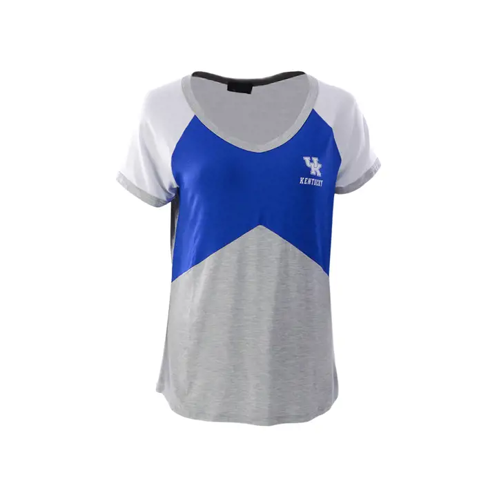 T-shirt femme Kentucky Wildcats NCAA Colorblock Chevron 20