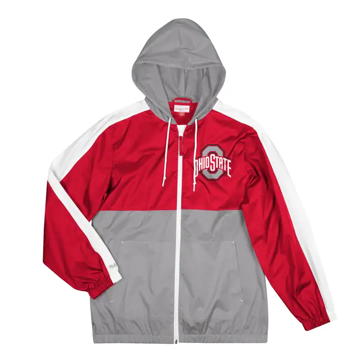 Ohio State Buckeyes NCAA Coupe-vent non doublé 21 rouge/gris/blanc