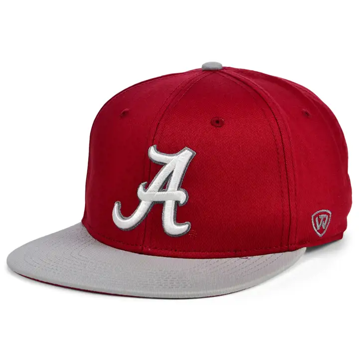 Casquette snapback bicolore Alabama Crimson Tide NCAA rouge/gris
