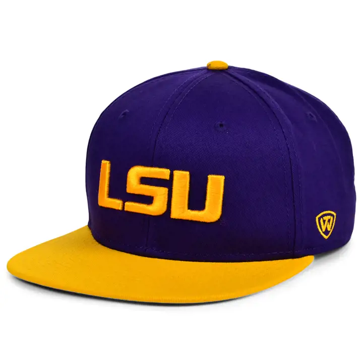 L.S.U. NCAA 2 tons avec sangle réglable violet/jaune