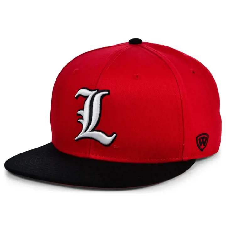 Casquette snapback bicolore Louisville Cardinals NCAA rouge/noir