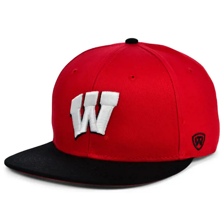 Wisconsin Badgers NCAA 2Tone Snap rouge/noir