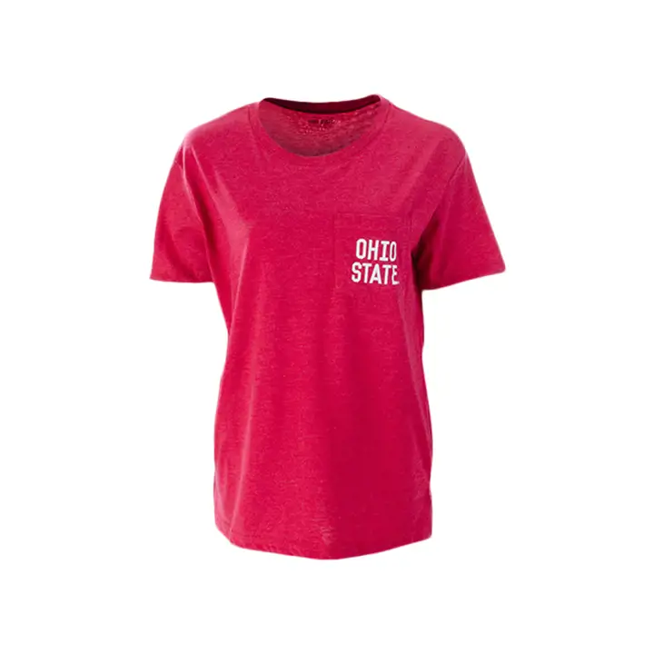 T-shirt surdimensionné ras du cou femme NCAA Ohio State Buckeyes GRIS