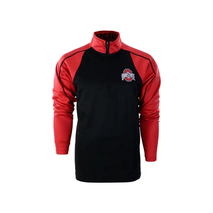 Molleton demi-zip NCAA Ohio State Buckeyes NOIR