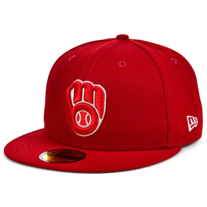 Milwaukee Brewers MLB Re-Dub 59FIFTY ROUGE/BLANC