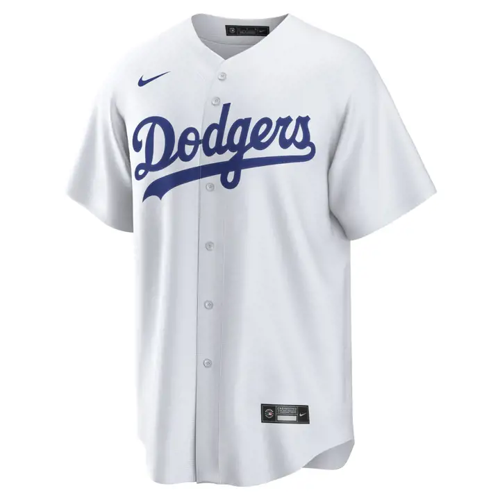 Maillot réplique officiel des joueurs des DODGERS MLB Trevor Bauer blc