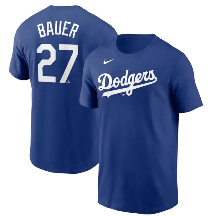 DODGERS MLB Nike T-shirt Joueur N&N Trevor Bauer rbl