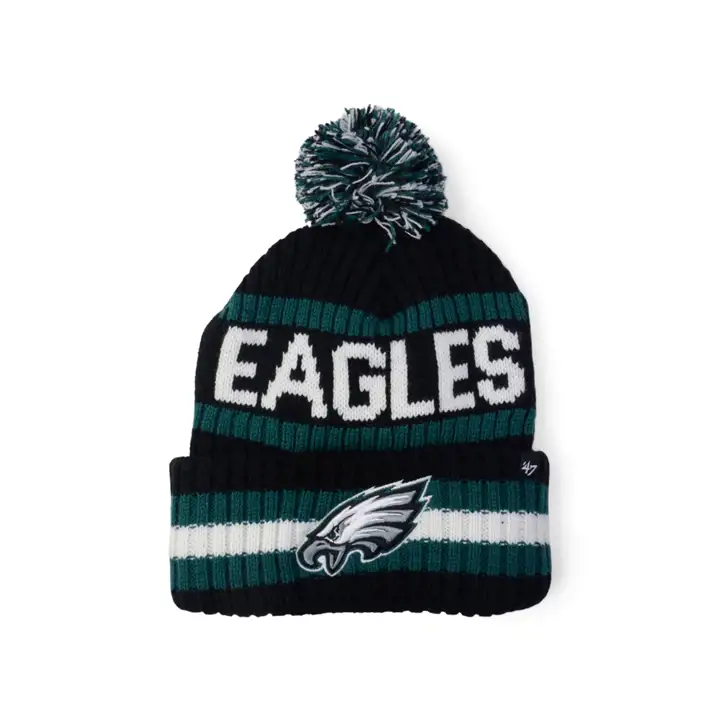 Philadelphia Eagles NFL '47 Bonnet à pompon Bering noir