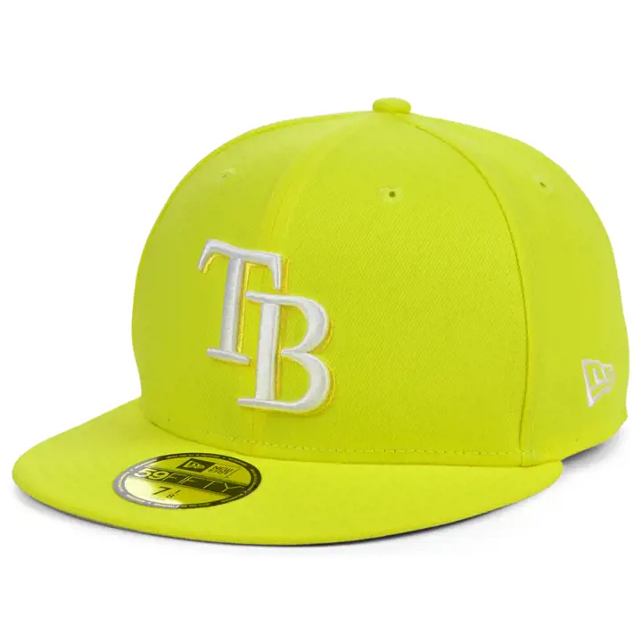 Casquette 59FIFTY MLB Re-Dub des Tampa Bay Rays, jaune