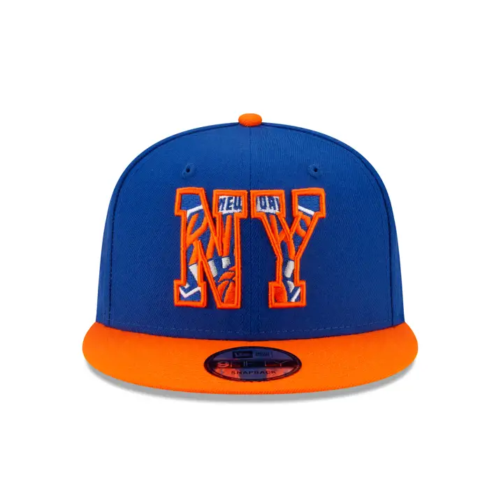 NEW YORK KNICKS NBA Projet officiel 2021 9FIFTY BLEU/ORANGE