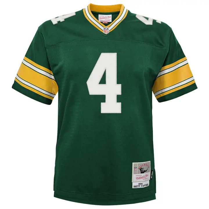 PACKERS NFL Maillot enfant de joueur légendaire retraité Brett Favre G