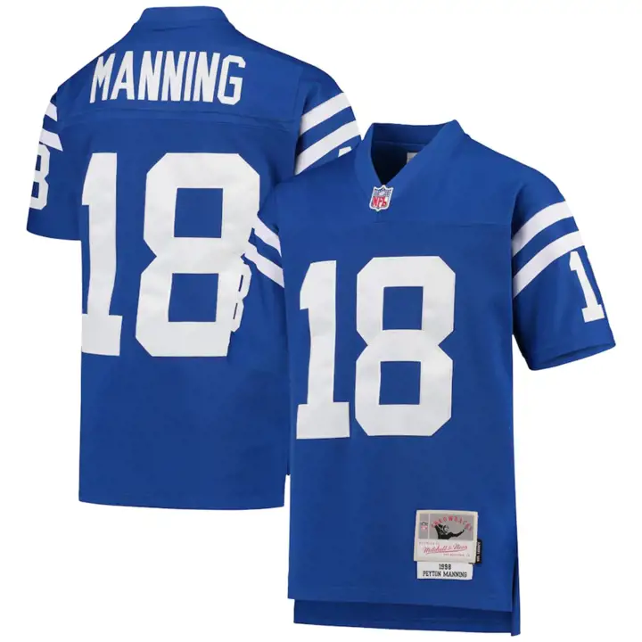Maillot de jeune joueur retraité des Colts de la NFL Peyton Manning
