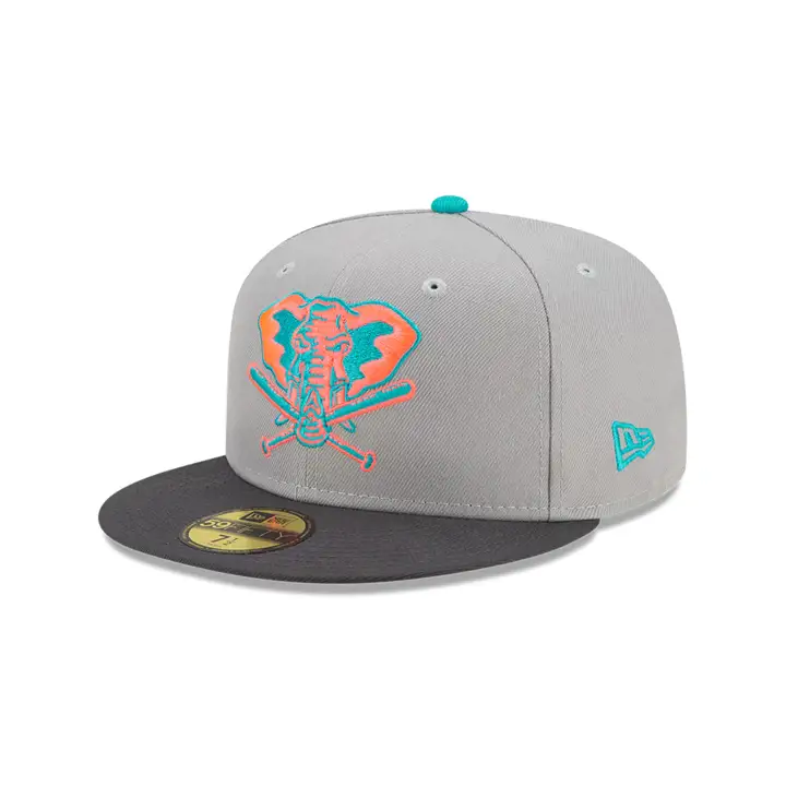 Oakland Athletics MLB COLOR UV 59FIFTY GRY/GRPH WS 2000 gris/