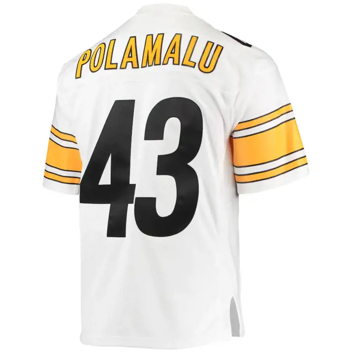 Maillot NFL Steelers M&N réplique vintage Troy Polamalu BLANC