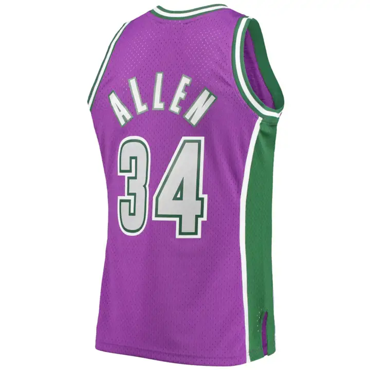 Maillot Swingman NBA M&N Milwaukee Bucks Allen p/v