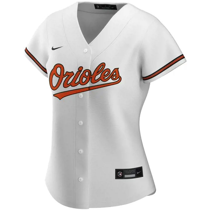 Maillot officiel réplique MLB Orioles pour femme blc