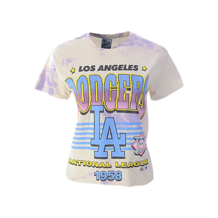 T-shirt court tubulaire Kenzie Los Angeles Dodgers MLB pour femme 21 T