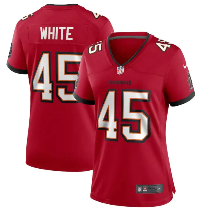 BUCCANEERS NFL Maillot de Match Femme Devin White rouge