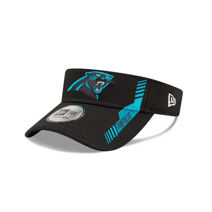 Carolina Panthers 21 NFL OF Visière de bord de touche RD BLK