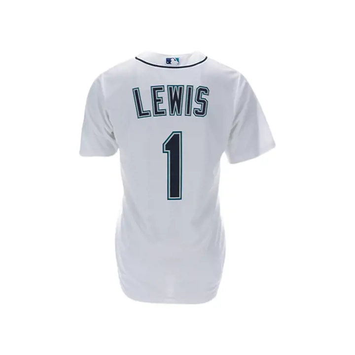 Mariners MLB Maillot Réplique Officiel Joueur Kyle Lewis blc