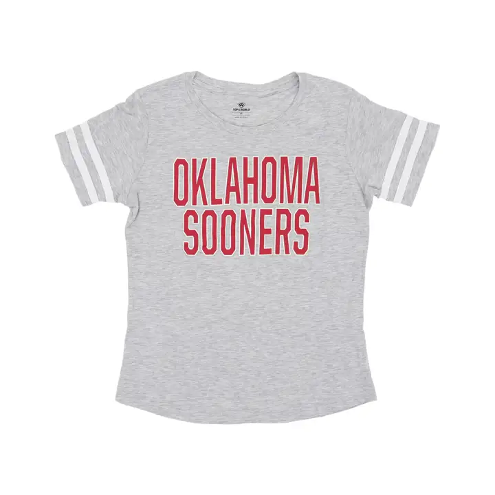 T-shirt Oklahoma Sooners NCAA Creek Side femme 21 gris/blanc