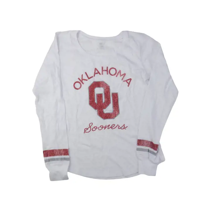T-shirt à manches longues à rayures préférées des femmes Oklahoma Sooners NCAA