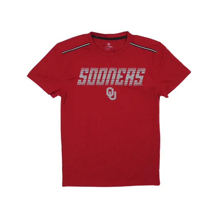 T-shirt Oklahoma Sooners NCAA Reactor 21 cramoisi