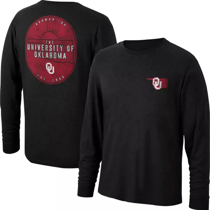 T-shirt à manches longues Oklahoma Sooners NCAA Sunset Staple - Noir