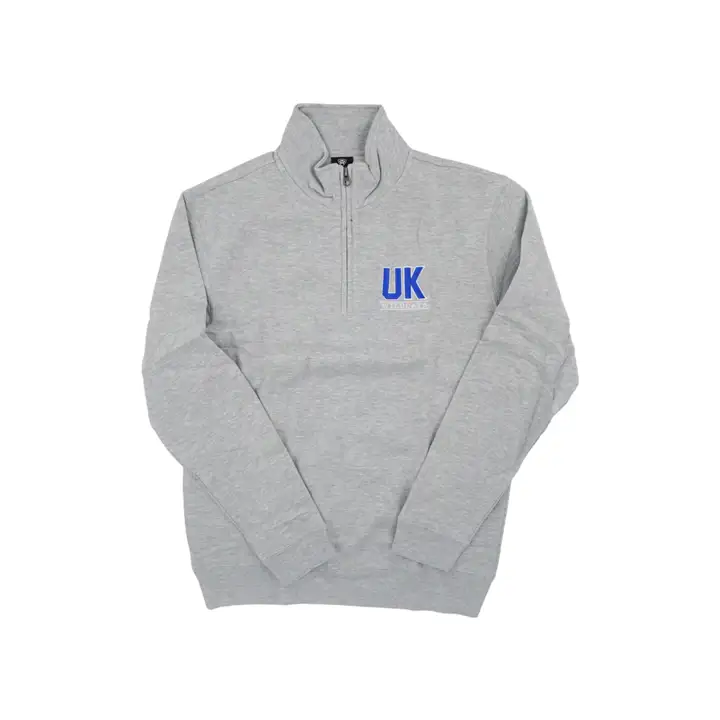 Kentucky Wildcats NCAA Foundation 1/4 Zip gris clair