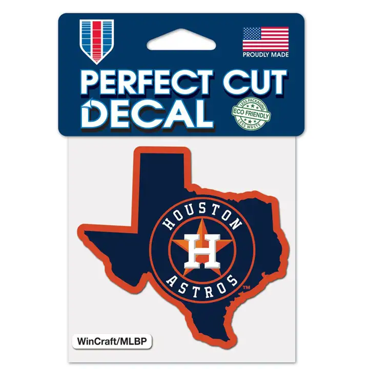 Autocollant découpé Houston Astros 4x4 - Couleur ast