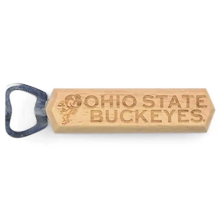 Décapsuleur magnétique en bois Brutus des Ohio State Buckeyes