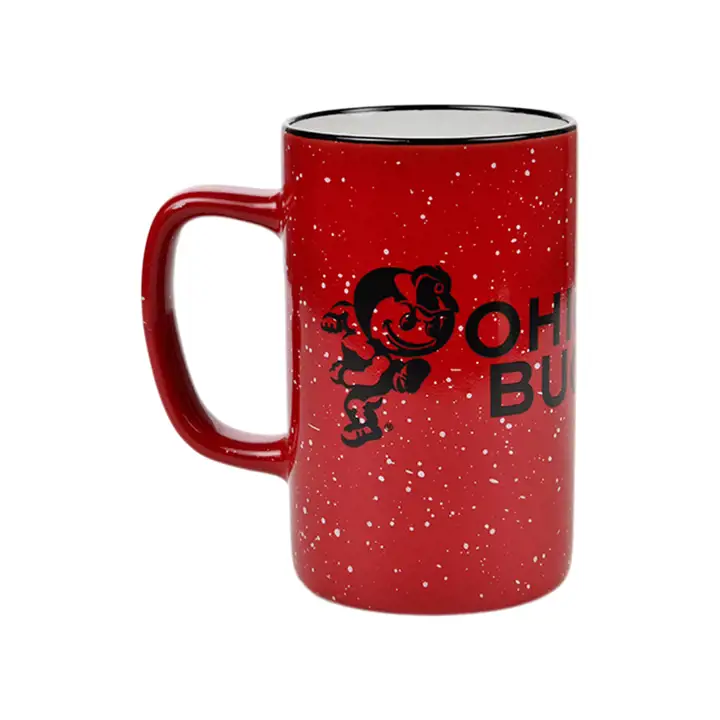 Mug de camping haut en céramique Ohio State Buckeyes