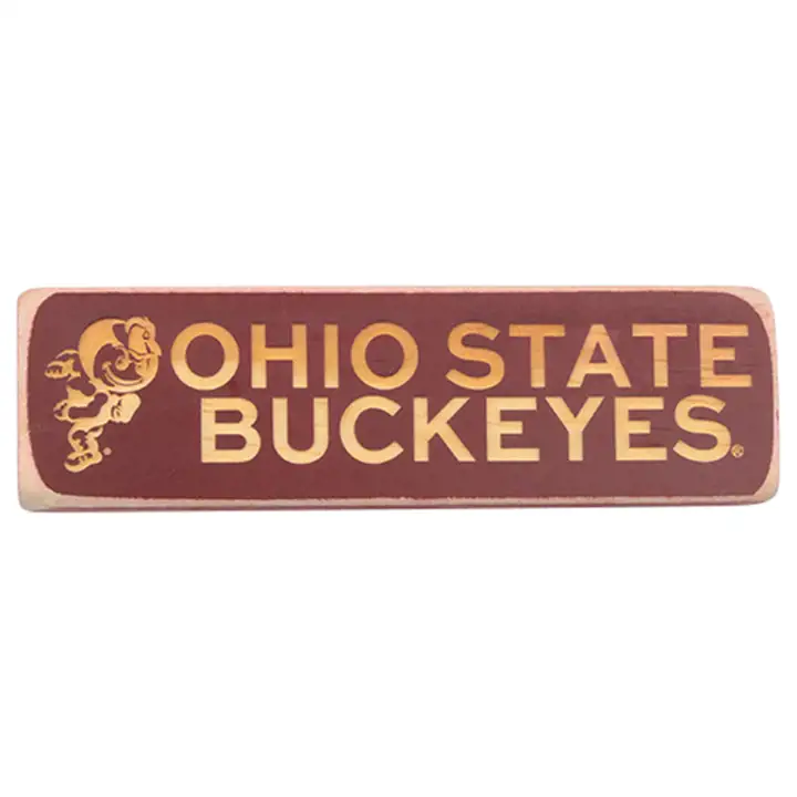 "Aimant en bois 6" Ohio State Buckeyes ast"