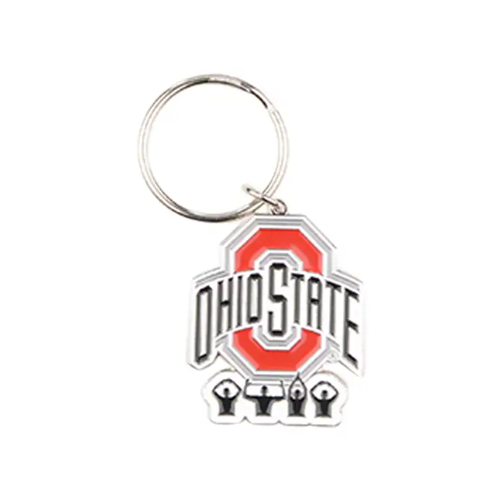 Porte-clés avec logo O-H-I-O des Buckeyes d'Ohio State