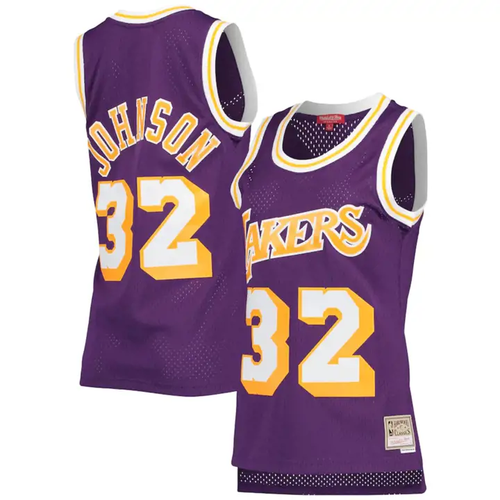 MAILLOT LA LAKERS NBA Femme HWC Swingman Magic Johnson VIO/
