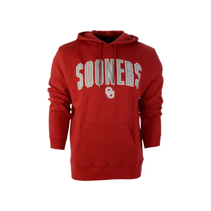 Oklahoma Sooners 2F NCAA Arch & Logo Hoodie crim