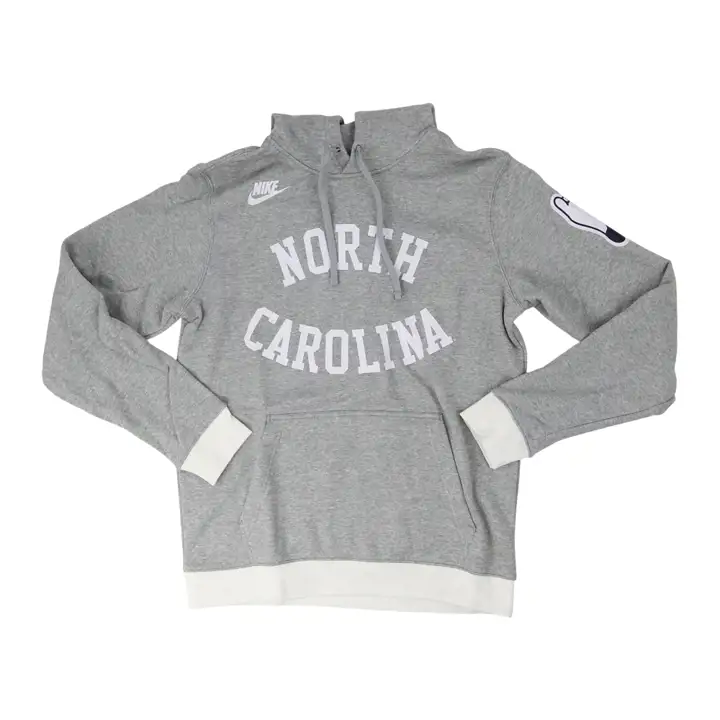 SWEAT-SHIRT À CAPUCHE RÉTRO NCAA NORTH CAROLINA TAR HEELS 21 GRIS
