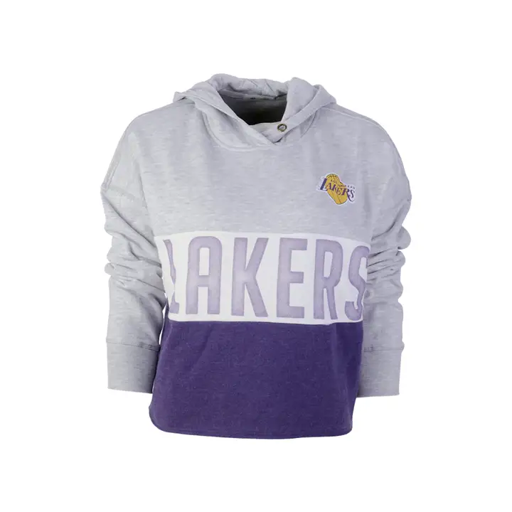 Los Angeles Lakers NBA Sweat à capuche court Lizzy Femme 21 gris/vio