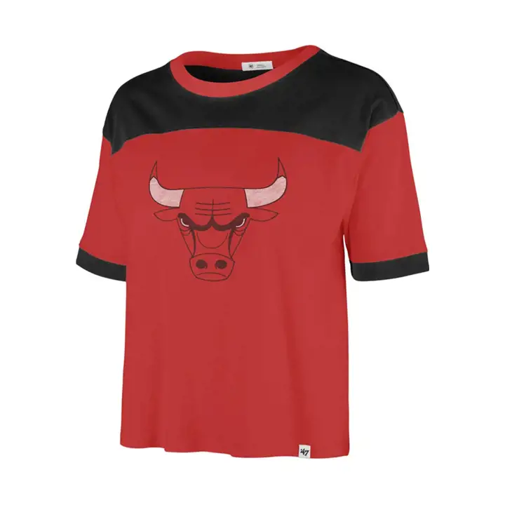 Chicago Bulls NBA Tee Billie Premier Femme Rouge/Noir 21