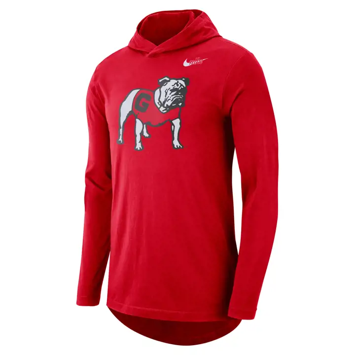 T-shirt à capuche manches longues GEORGIA BULLDOGS NCAA DF 21 ROUGE