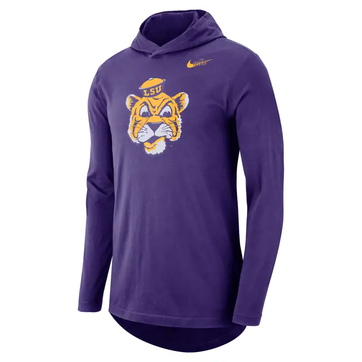 T-shirt à capuchon L.S.U. NCAA DF LS 21 PUR