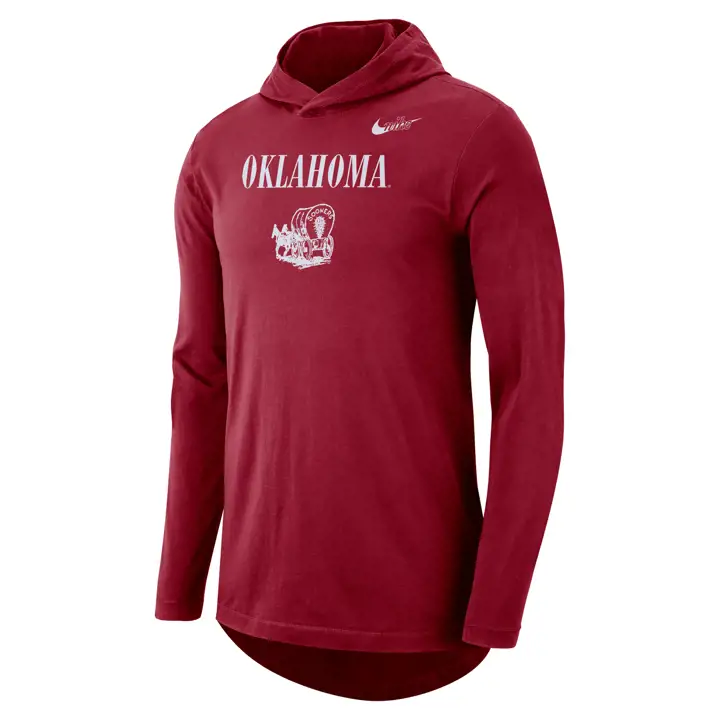 OKLAHOMA SOONERS NCAA DF LS T-Shirt à Capuche 21 CRIM